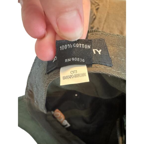 Reco Green Corduroy Dad Hat Adjustable Port Authority Cap 100% Cotton - Picture 7 of 8